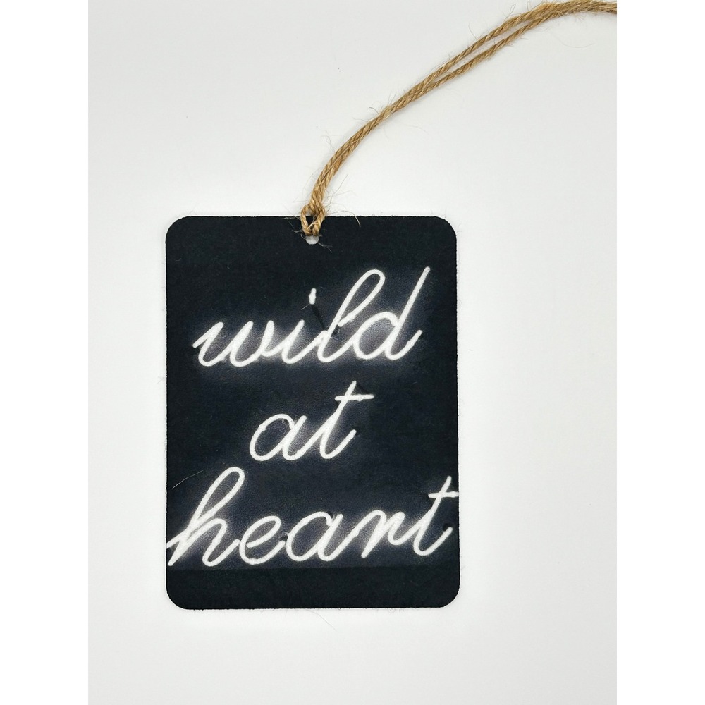 Wild at Heart Felt Car Freshie Cowboy Romance Scent Leather Air Freshener